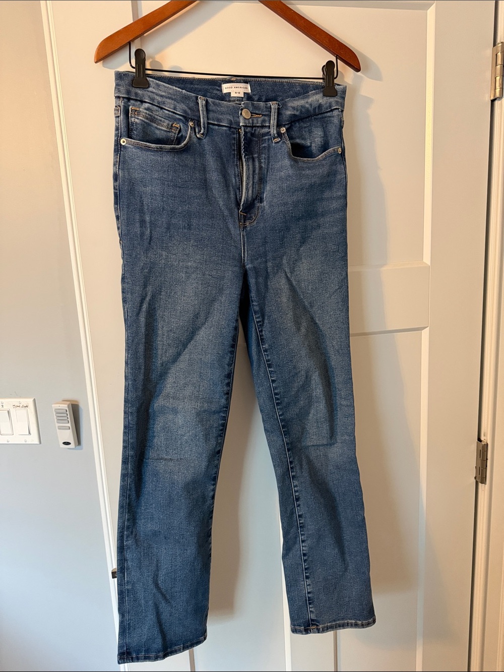Good American Always Fits Good Legs Straight Jeans - Indigo